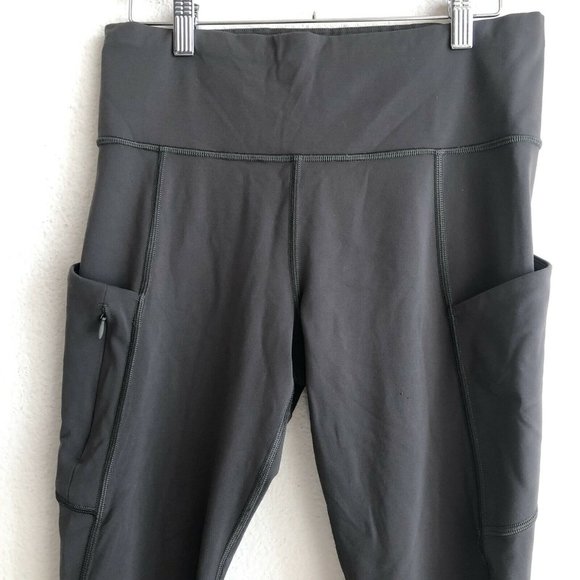 ATHLETA Leggings High Rise Gray Stash Pockets M - Picture 10 of 10